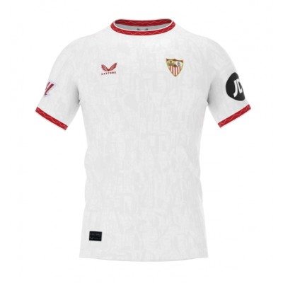 Moški Nogometni dresi Sevilla Saul Niguez #17 Domači 2024-25 Kratek Rokav Moški Nogometni dresi Sevilla Saul Niguez #17 Domači 2024-25 Kratek Rokav